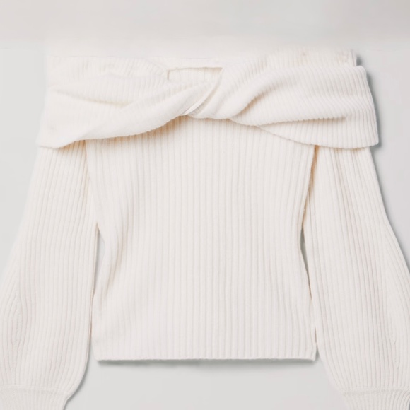 Cara Cara Salma Off-the-Shoulder Ribbed Twisted Wool and Cashmere-blend … - Picture 10 of 16